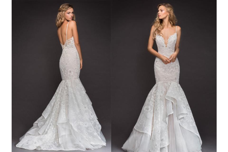 Hayley Paige Ronnie Embellished Mermaid Gown