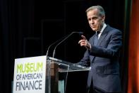 Mark Carney, the UN Special Envoy on Climate Action and Finance, speaks during The Museum of American Finance Gala in New York