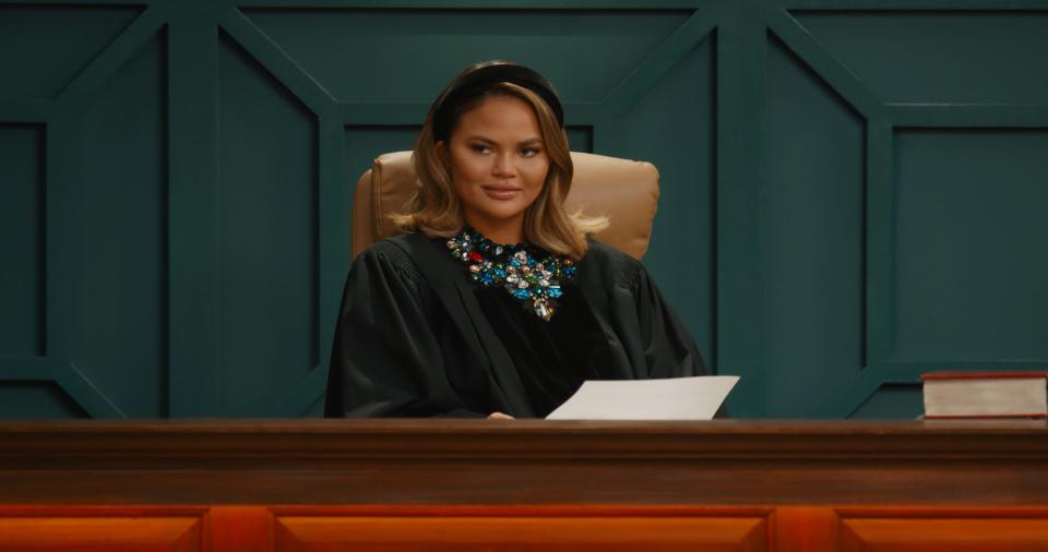 Chrissy Teigen on "Chrissy's Court" on Quibi.