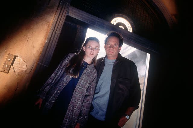 ABC/ Everett Collection Kirsten Dunst and Steve Guttenberg in <em>Tower of Terror</em> (1997)