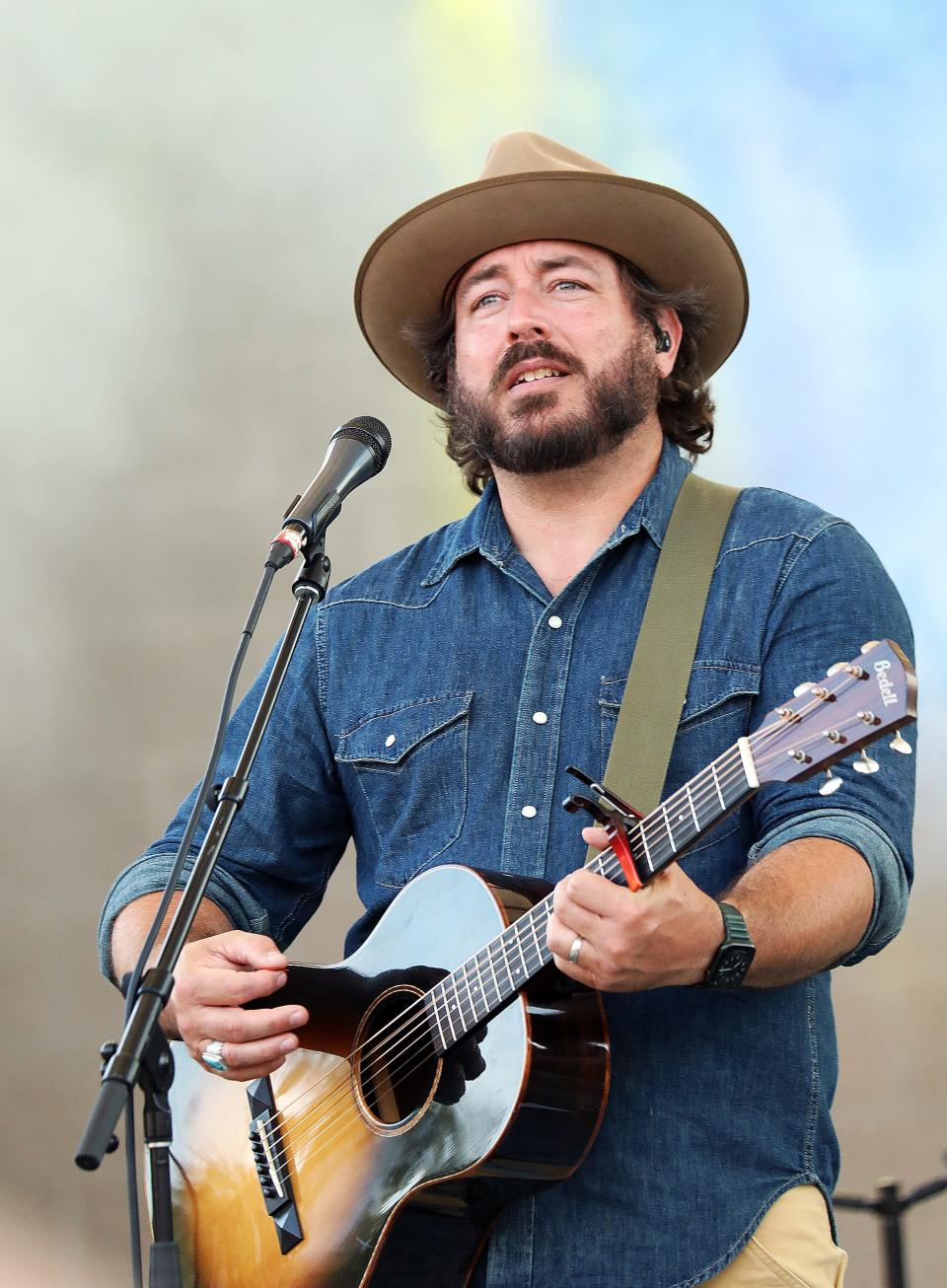 Jason Walsmith of The Nadas plays alt-rock-country music at the Iowa State Fair in 2022.