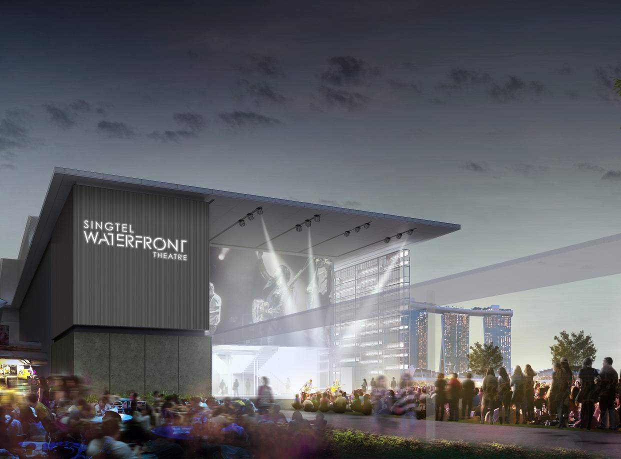 An artist's impression of the new 550-seat Singtel Waterfront Theatre, set to open in 2021. (ILLUSTRATION: Esplanade)