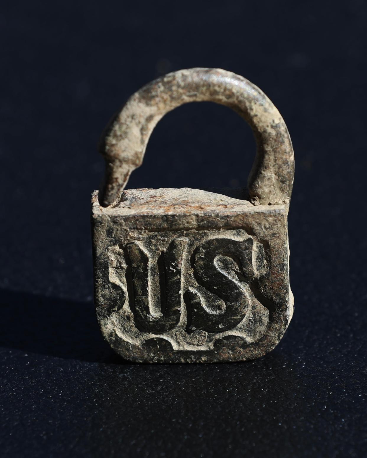 Kentucky Dirt Digger Zeb Hargis found this early 1900's box lock during a previous dig in counties surrounding Henderson, Ky.on Oct. 23, 2023. The business has generated a growing social media following.