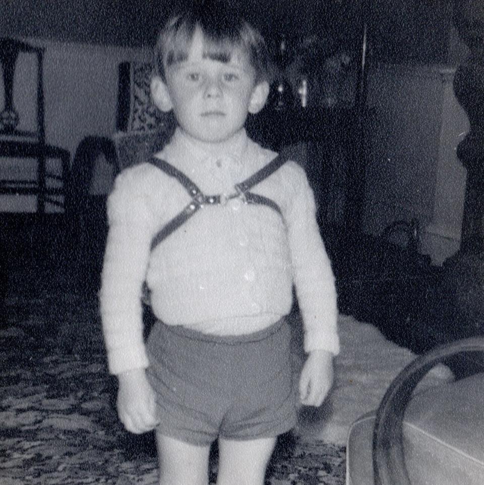 Shane MacGowan as a toddler, in a still from the documentary A Crock of Gold