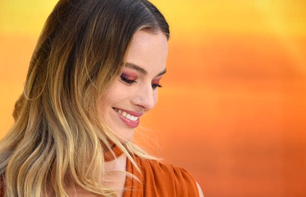 <em>Margot Robbie in Oscar de la Renta at the premiere of 'Once Upon a Time... in Hollywood' in London. Photo: Gareth Cattermole/Getty Images)</em>