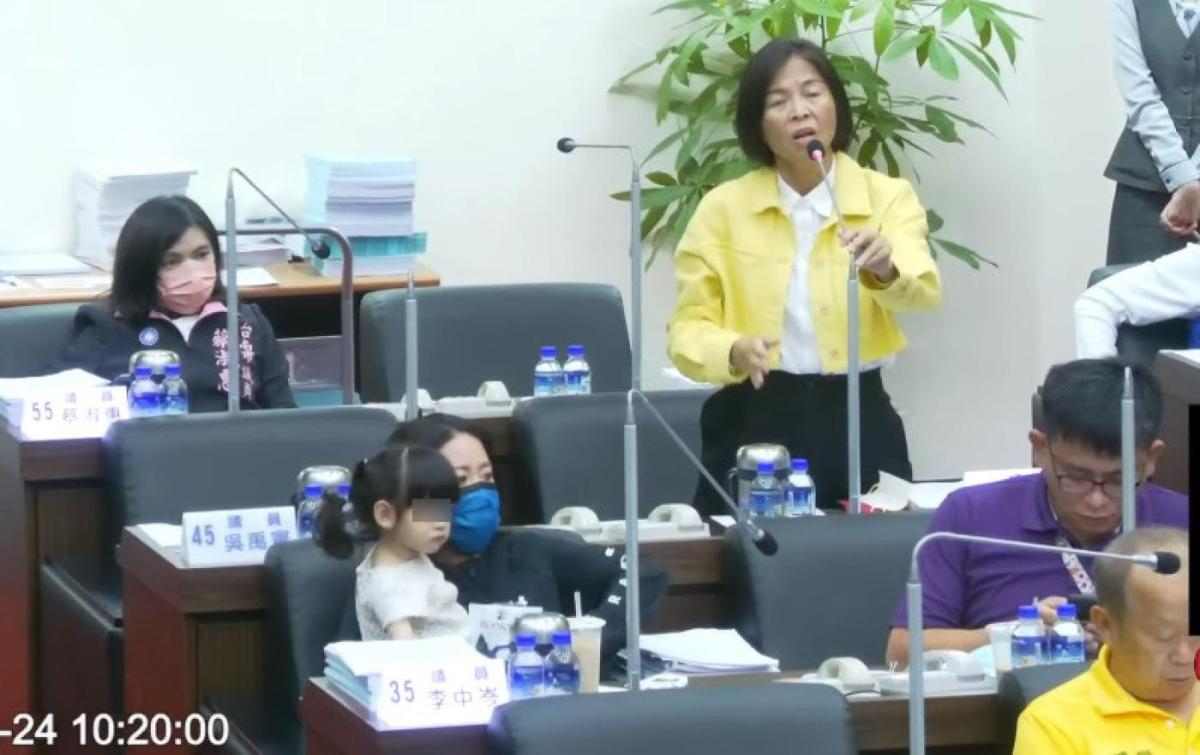 Re: [新聞] 1句話炸鍋！台南女議員帶幼兒進議事廳遭酸 今天跨黨派支