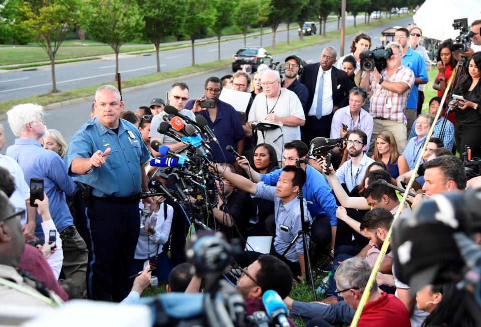 Shooter kills 5 at the Capital Gazette newspaper in Annapolis, Md.