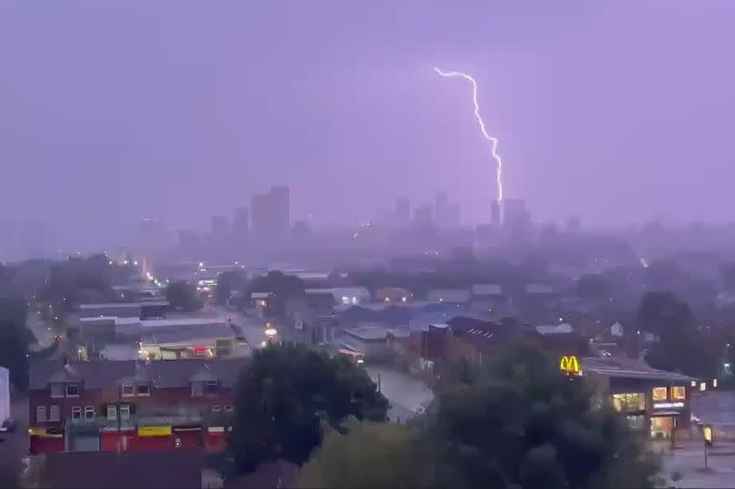 Lightning strikes Manchester -Credit:David Marriott