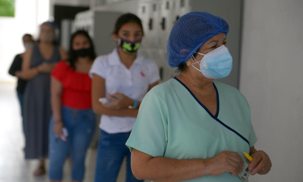 <span>Photograph: Marcos Pin/EPA</span>