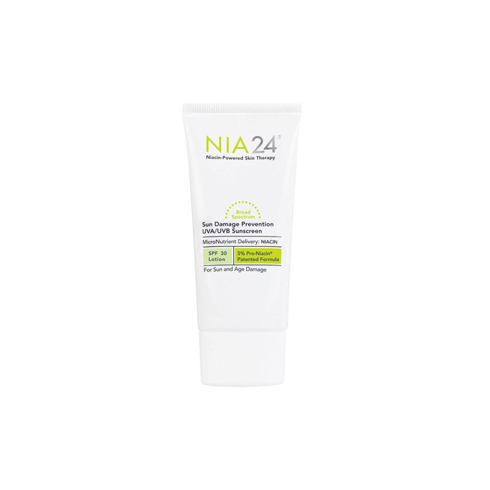 Nia24 Sun Damage Prevention UVA/UVB Sunscreen SPF 30, $37