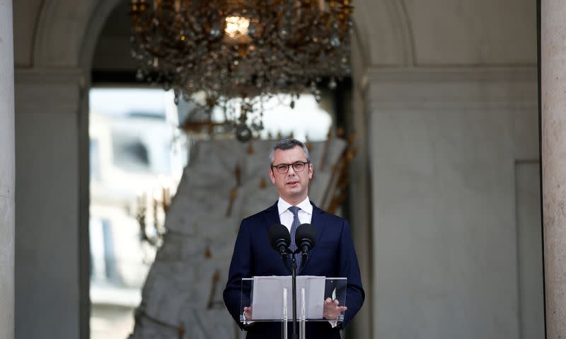 Announcement of the new French government at the Elysee Palace in Paris