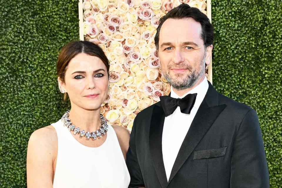 <p>Michael Buckner/Getty</p> Keri Russell and Matthew Rhys at the 81st Golden Globe Awards held at the Beverly Hilton Hotel on January 7, 2024 in Beverly Hills, California.