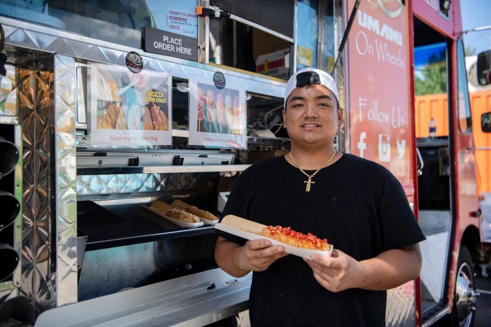 Chef Allen Licud has brought Umami on Wheels ― the food truck component of the Raleigh-based Japanese restaurant, Umami Bistro ― to the NC Mountain State Fair.