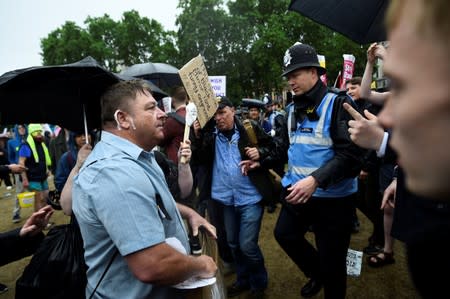 Protest against U.S. President Donald Trump in London