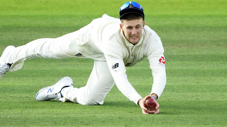 Joe Root, pictured here taking the contentious catch. (Photo by Stu Forster/Getty Images)