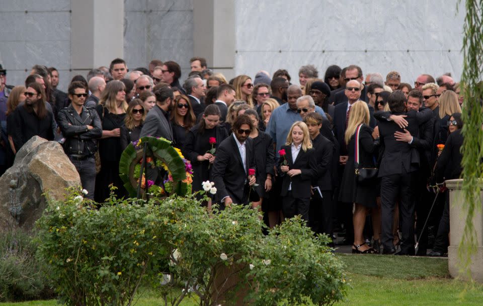 The funeral took place on Friday at Hollywood Forever Cemetery and was the farewell service for the Soundgarden frontman, who was pronounced dead on May 18 at the age of 52. Source: Getty