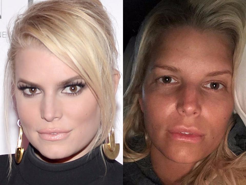 jessica simpson no makeup