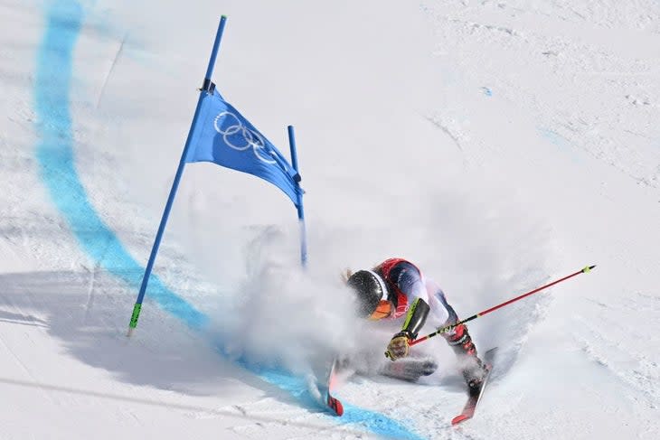 <span class="article__caption">O’Brien’s crash was the cause of her first major injury.</span> (Photo: Fabrice Coffrini/Getty Images)