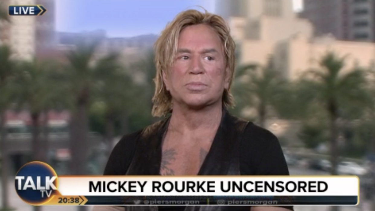 Mickey Rourke has called Tom Cruise 