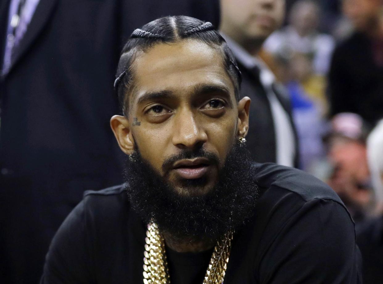 Nipsey Hussle in a 2018 photo.