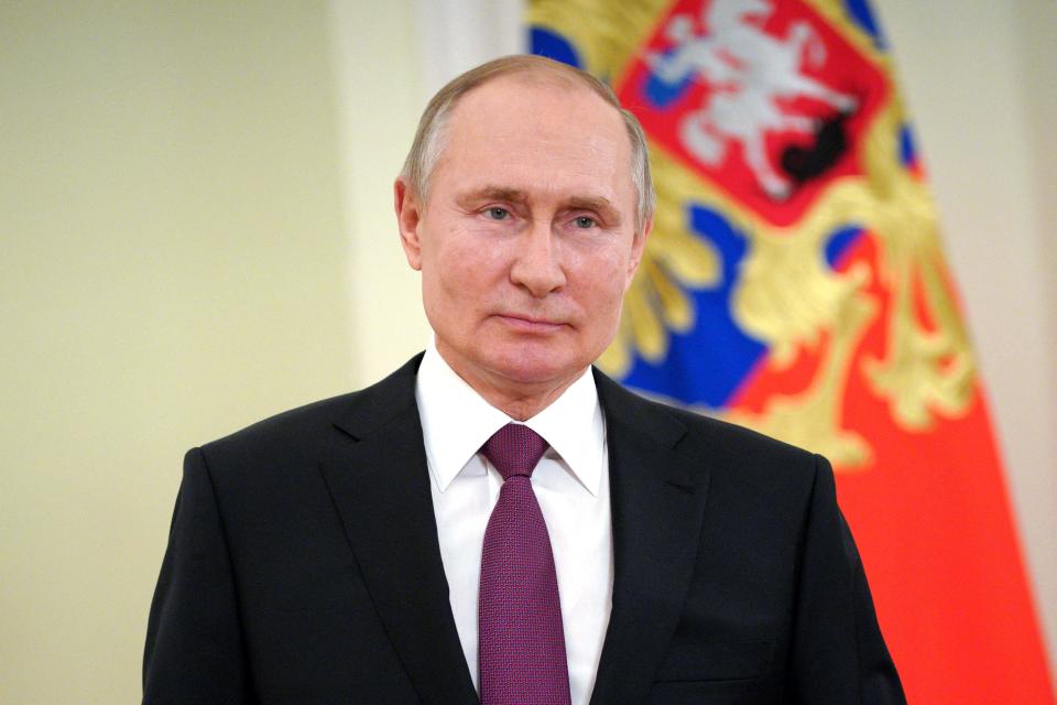 Vladimir Putin sent a telegram to the Queen.Sputnik/AFP via Getty Images