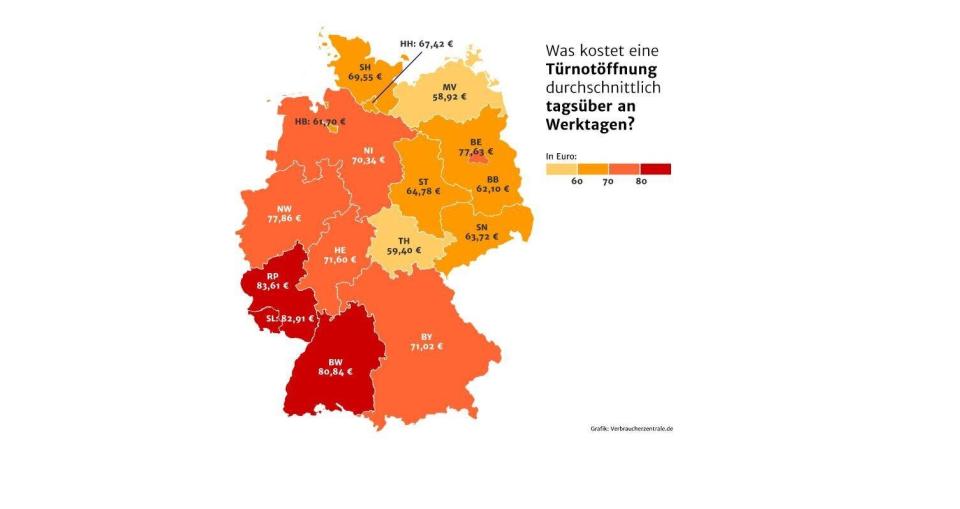 Was kostet eine Türnotöffnung? (Bild: Verbraucherzentrale)