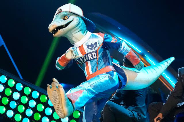 <p>Michael Becker / FOX</p> Lizard on 'The Masked Singer'