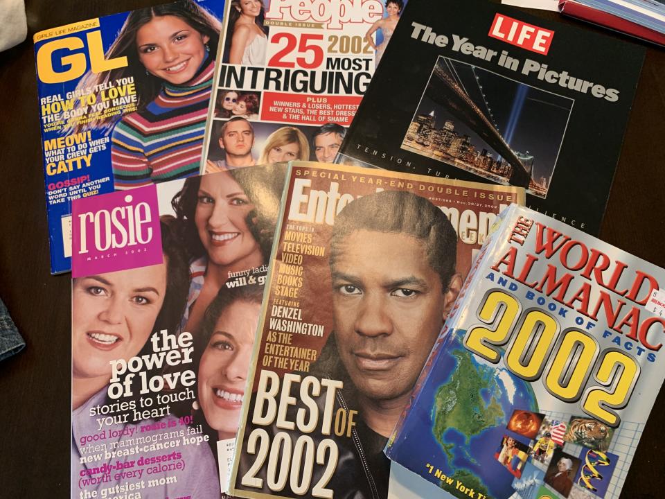 The time capsule included magazines. (Photo: Kim Chastain)