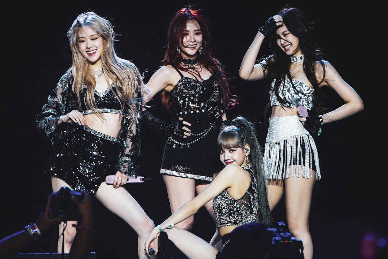 Blackpink at the 2019 Coachella Valley Music And Arts Festival. (Photo by Rich Fury/Getty Images)