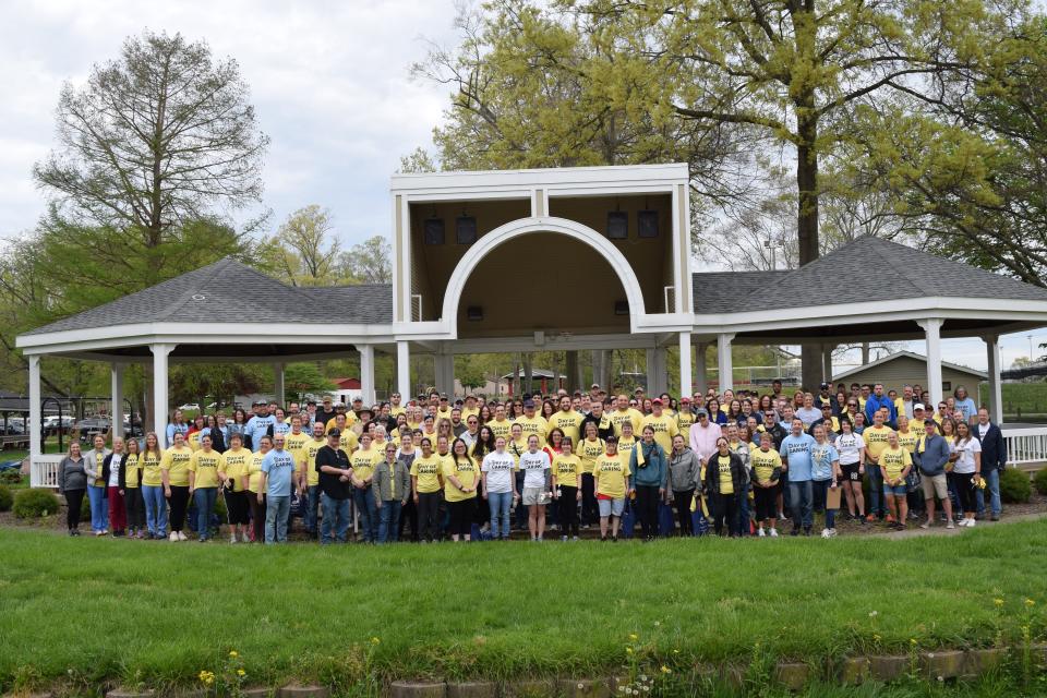 Day of Caring, a collaborative initiative between Orrville Area United Way and the Orrville Area Chamber of Commerce, had more than 260 volunteers representing 23 businesses and organizations to accomplish 39 projects.