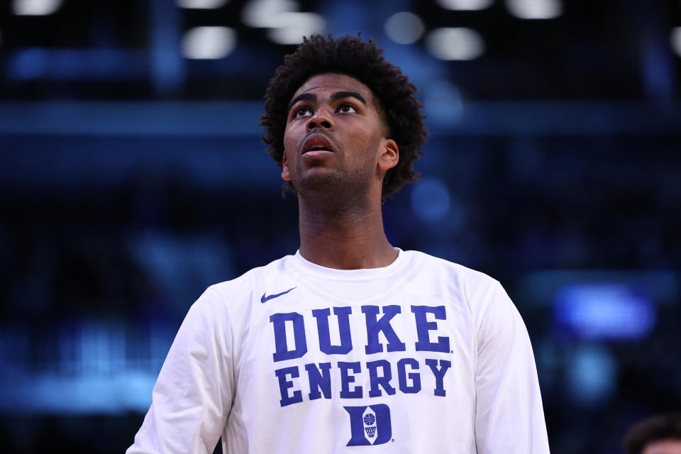 Sean Stewart is the latest Blue Devils player to enter the transfer portal. (Photo by Elsa/Getty Images)