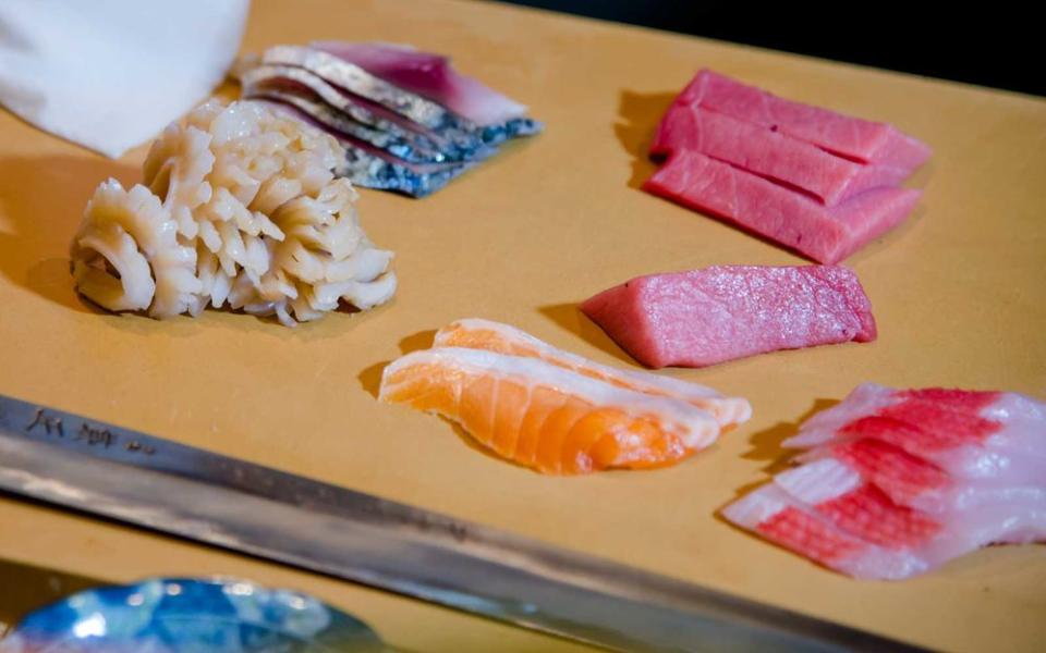 Fresh fish is used to prepare omakase dishes at Sushi by Bou Suite 1001.