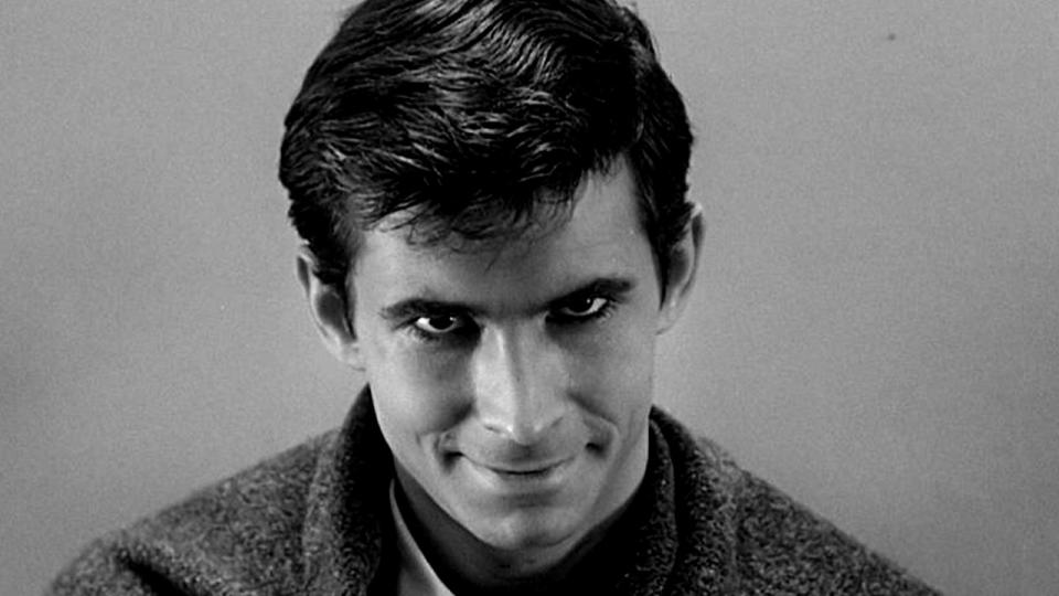 Norman Bates at the end of Psycho.