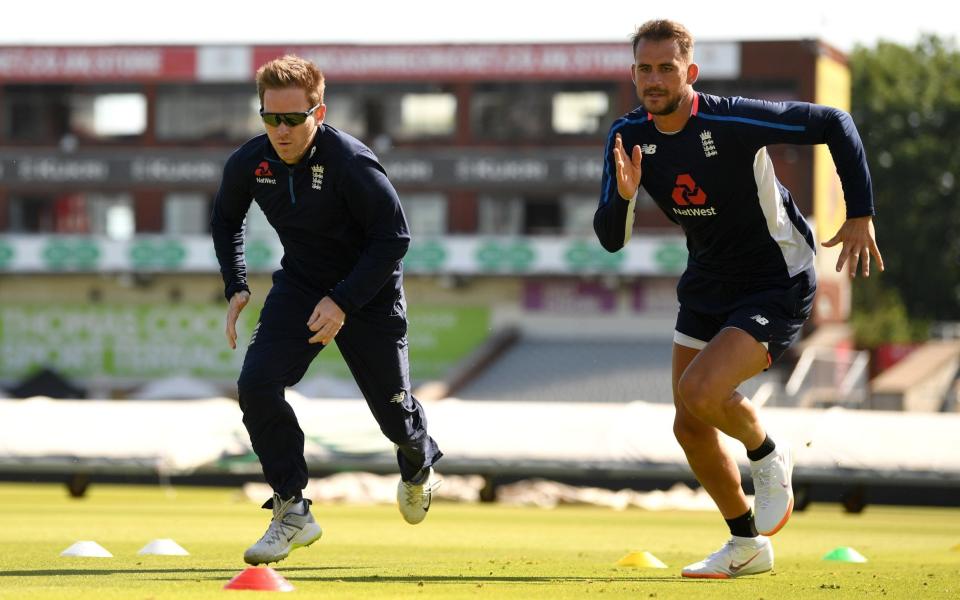 Eoin Morgan (left) and Alex Hales are two of the big names down to play in the pilot matches of the new format - Getty Images Europe
