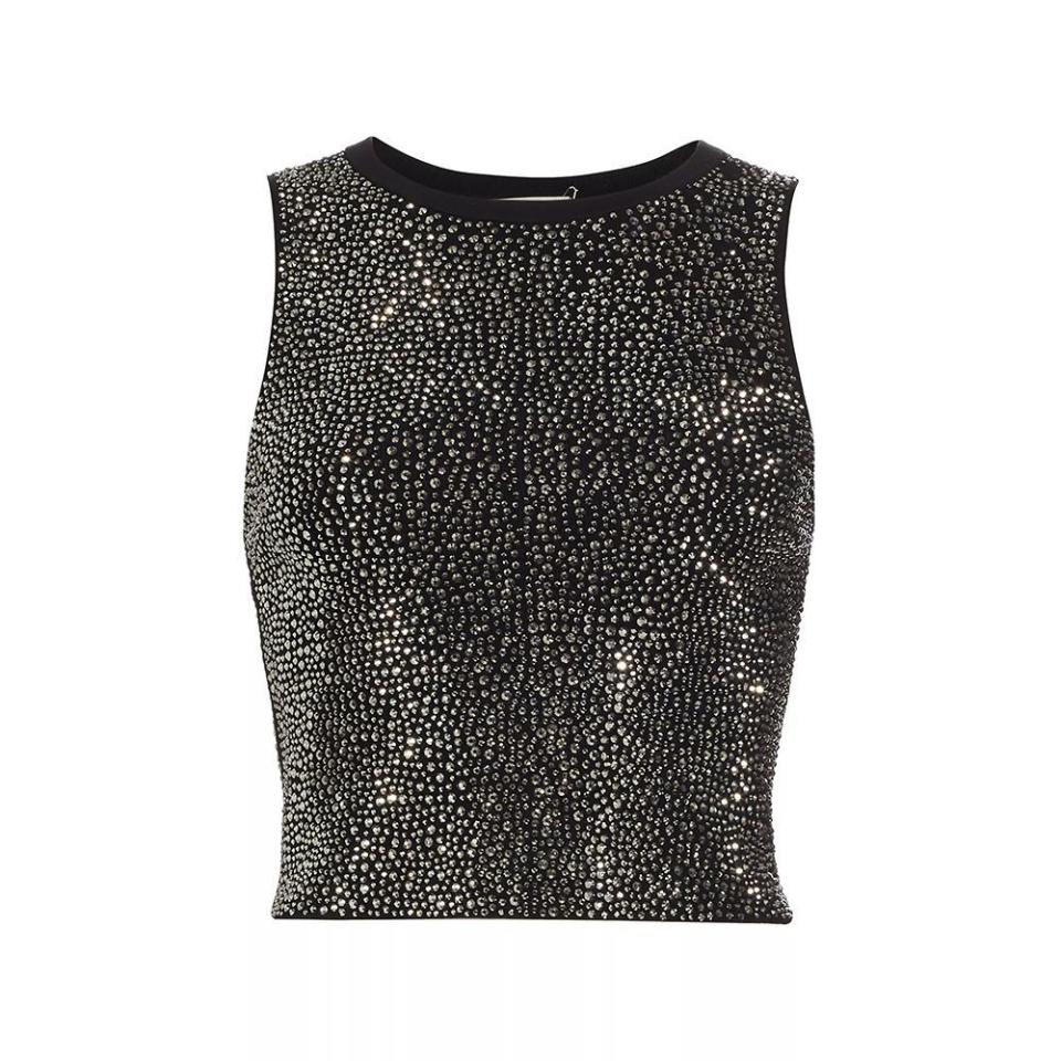 <p><a href="https://go.redirectingat.com?id=74968X1596630&url=https%3A%2F%2Fwww.saksfifthavenue.com%2Fproduct%2Falice-olivia-darina-studded-crystal-tank-0400019776704.html&sref=https%3A%2F%2Fwww.elle.com%2Fculture%2Ftravel-food%2Fa46651370%2Fdallas-texas-best-restaurants-hotels-shopping-review%2F" rel="nofollow noopener" target="_blank" data-ylk="slk:Shop Now;elm:context_link;itc:0;sec:content-canvas" class="link ">Shop Now</a></p><p>Darina Studded Crystal Tank </p><p>saksfifthavenue.com</p><p>$222.75</p>