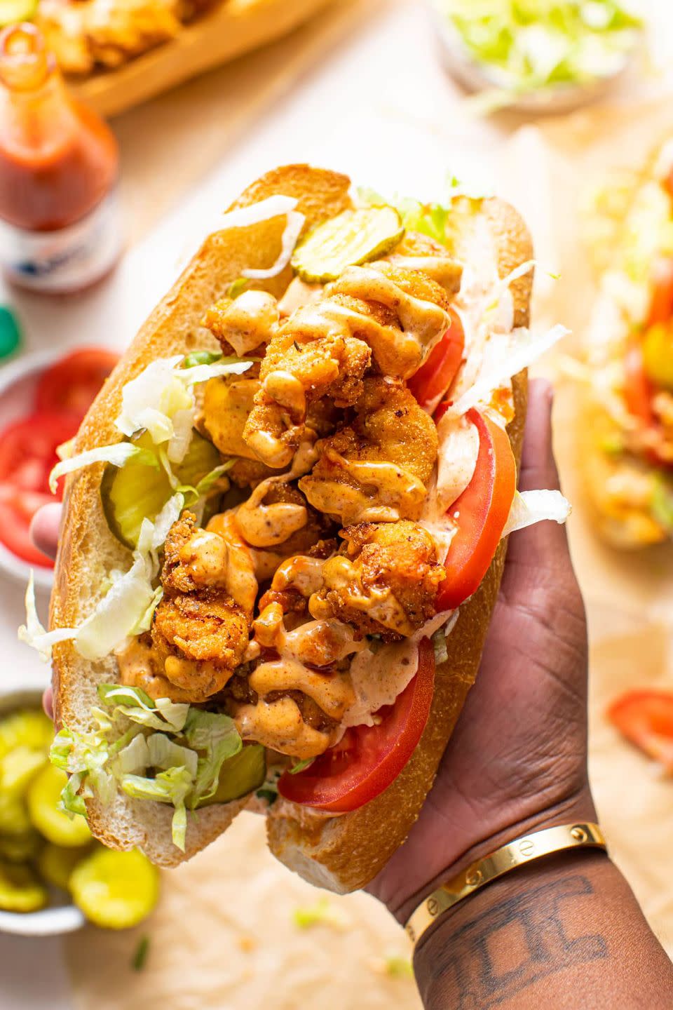 Chicken Po’ Boys with Remoulade Sauce