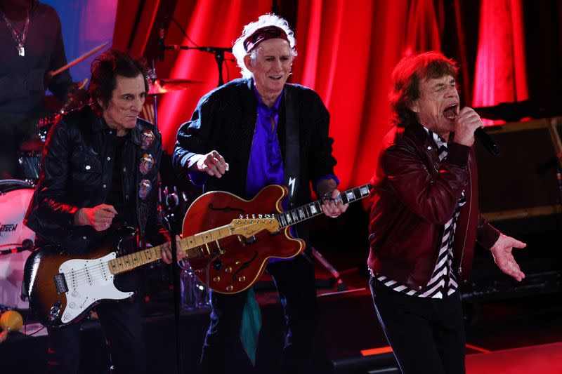 Rolling Stones hold a private album release party concert in New York