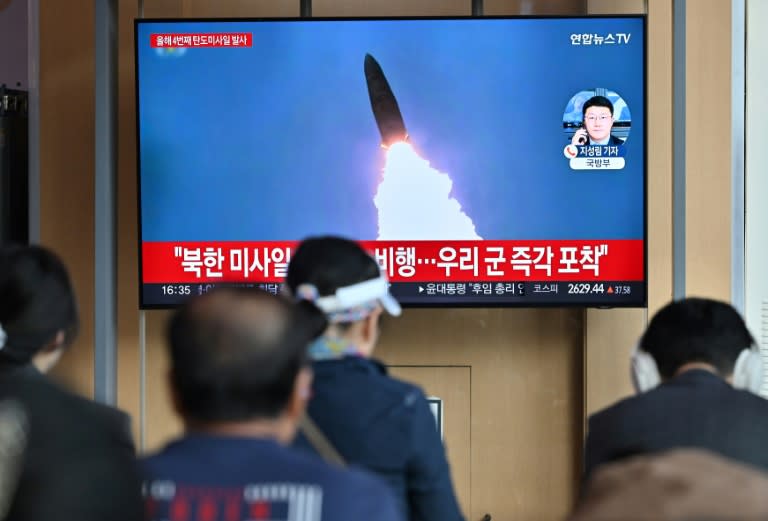 Nordkoreas Machthaber Machthaber Kim Jong Un hat nach Angaben staatlicher Medien eine Übung zur Simulation eines "nuklearen Gegenangriffs" überwacht. (Jung Yeon-je)