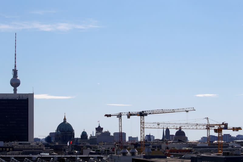 FILE PHOTO: The Berlin skyline is seen during the visit of King Willem-Alexander and Queen Maxima of the Netherlands, in Berlin