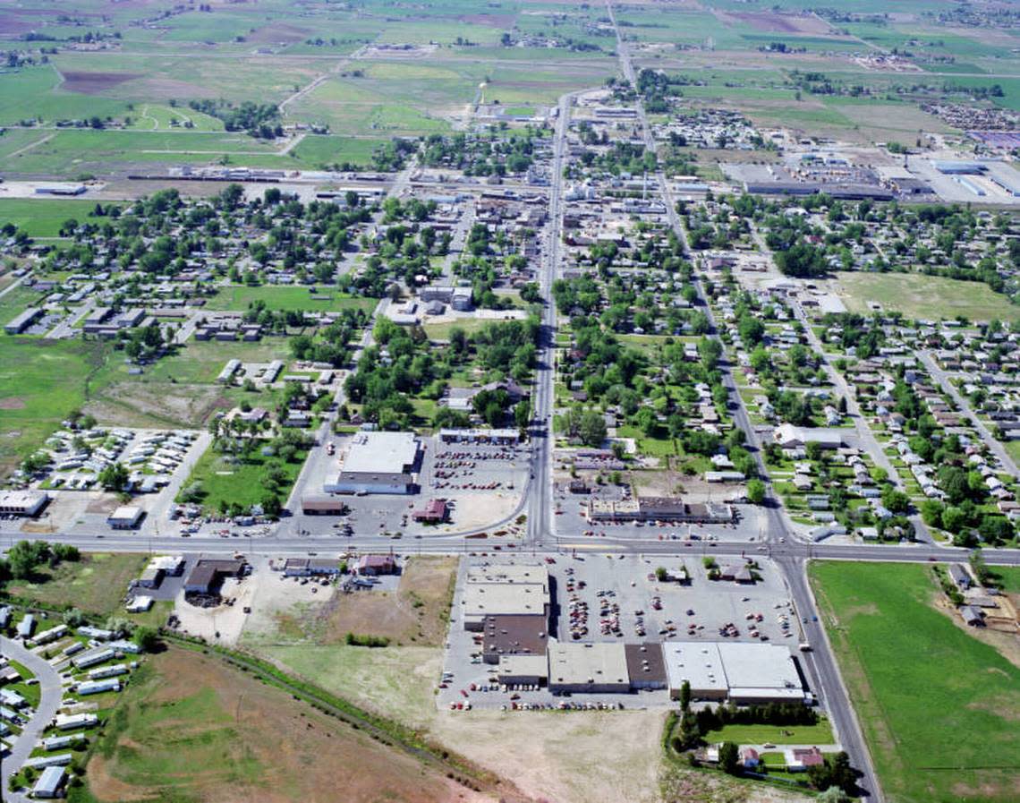 The image above is an aerial view of Meridian in 1987.