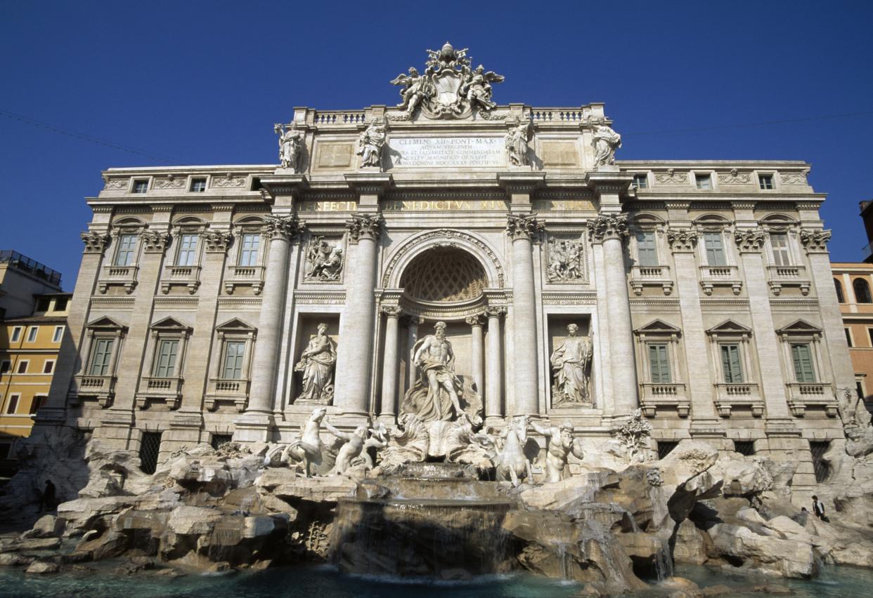 The Trevi Fountain was the scene of a brawl between tourists. (Photo: DeAgostini/Getty Images)