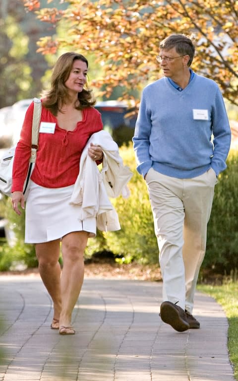 Bill and Melinda Gates at a tech conference in 2009 - Credit: Bloomberg