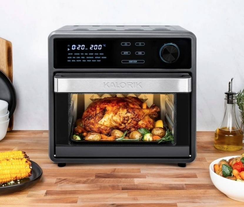 black 15L kalorik air fryer oven 