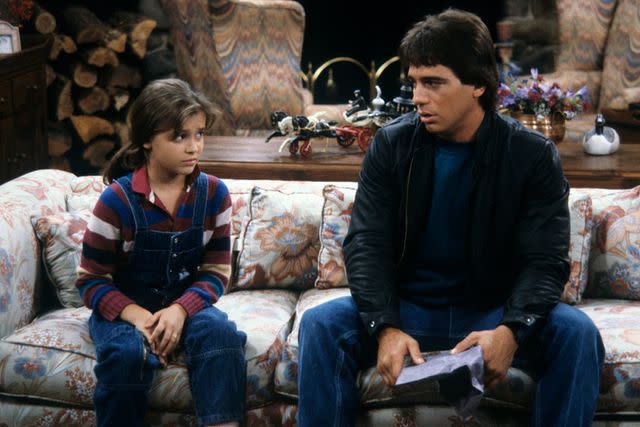 <p>Getty</p> Alyssa Milano and Tony Danza on 'Who's the Boss?' in 1985