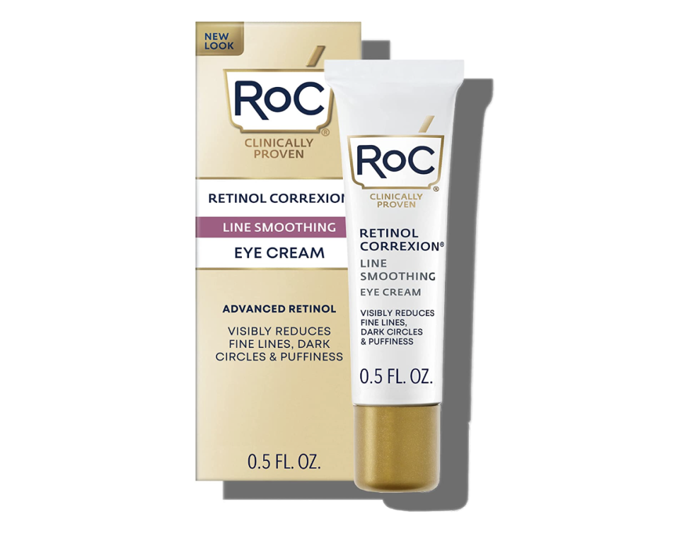 <p><a href="https://go.redirectingat.com?id=74968X1596630&url=https%3A%2F%2Fwww.rocskincare.com%2Fproducts%2Fretinol-correxion-line-smoothing-eye-cream&sref=https%3A%2F%2Fwww.harpersbazaar.com%2Fbeauty%2Fskin-care%2Fg28339109%2Fretinol-eye-cream%2F" rel="nofollow noopener" target="_blank" data-ylk="slk:Shop Now;elm:context_link;itc:0;sec:content-canvas" class="link ">Shop Now</a></p><p>Retinol Correxion Under Eye Cream </p><p>$29.99</p><span class="copyright">RoC</span>