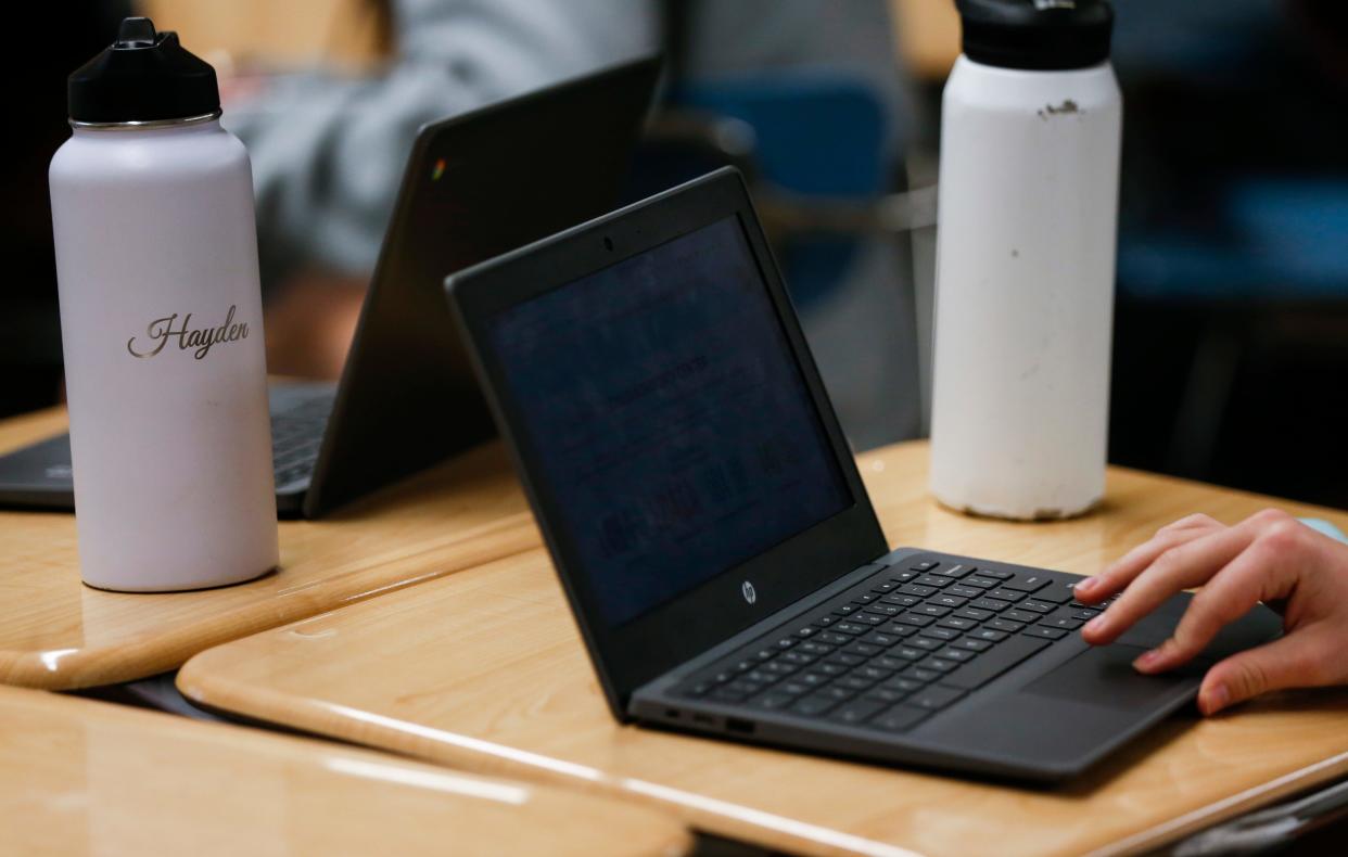 Graduates of the Palm Springs Unified School District can claim a Chromebook.