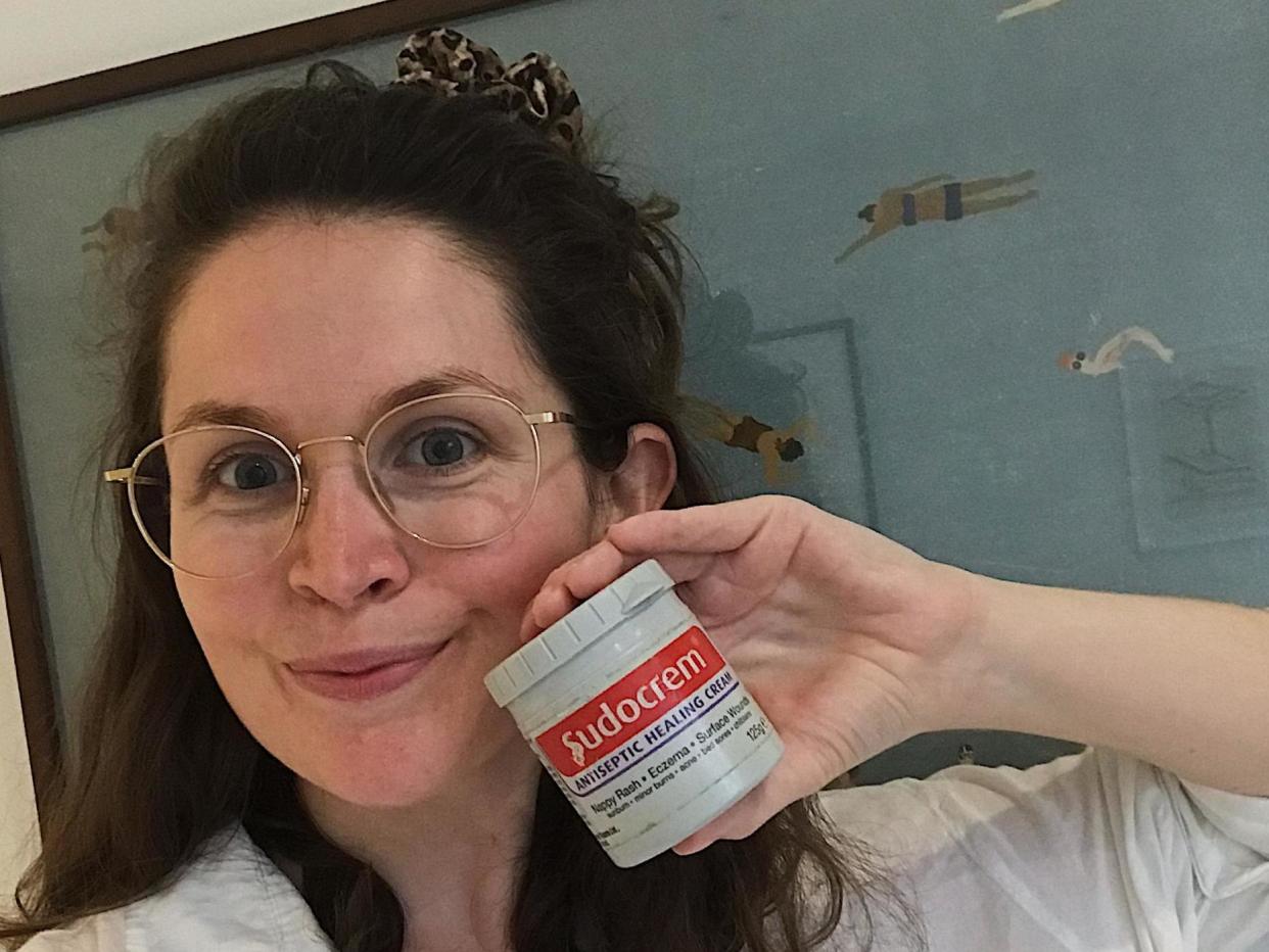 A tub of Sudocrem so old that the use-by date has been rubbed clean off