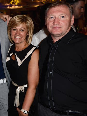 <p>Ian Gavan/Getty</p> Maura Galllagher and Bobby Horan attend the "One Direction This Is Us" world premiere after party in August 2013 in London, England