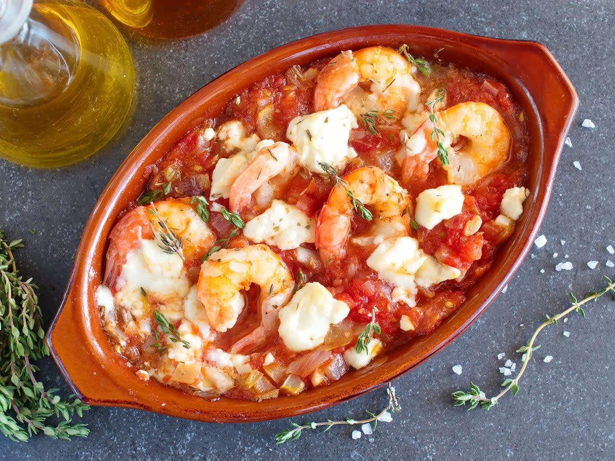 This traditional Greek recipe disregards the notion that seafood and cheese don’t mix (Getty/iStock)