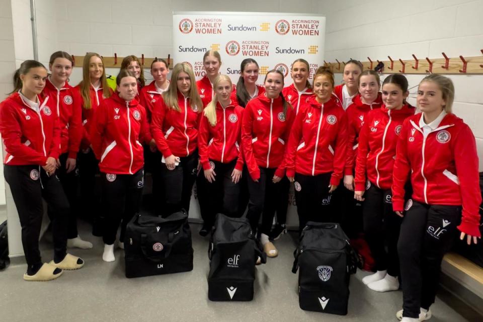 The Accrington Stanley Under-18s team who are currently in Dallas